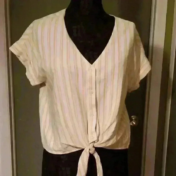 cloth & stone Tops - Cloth and stone Stripped top sz medium